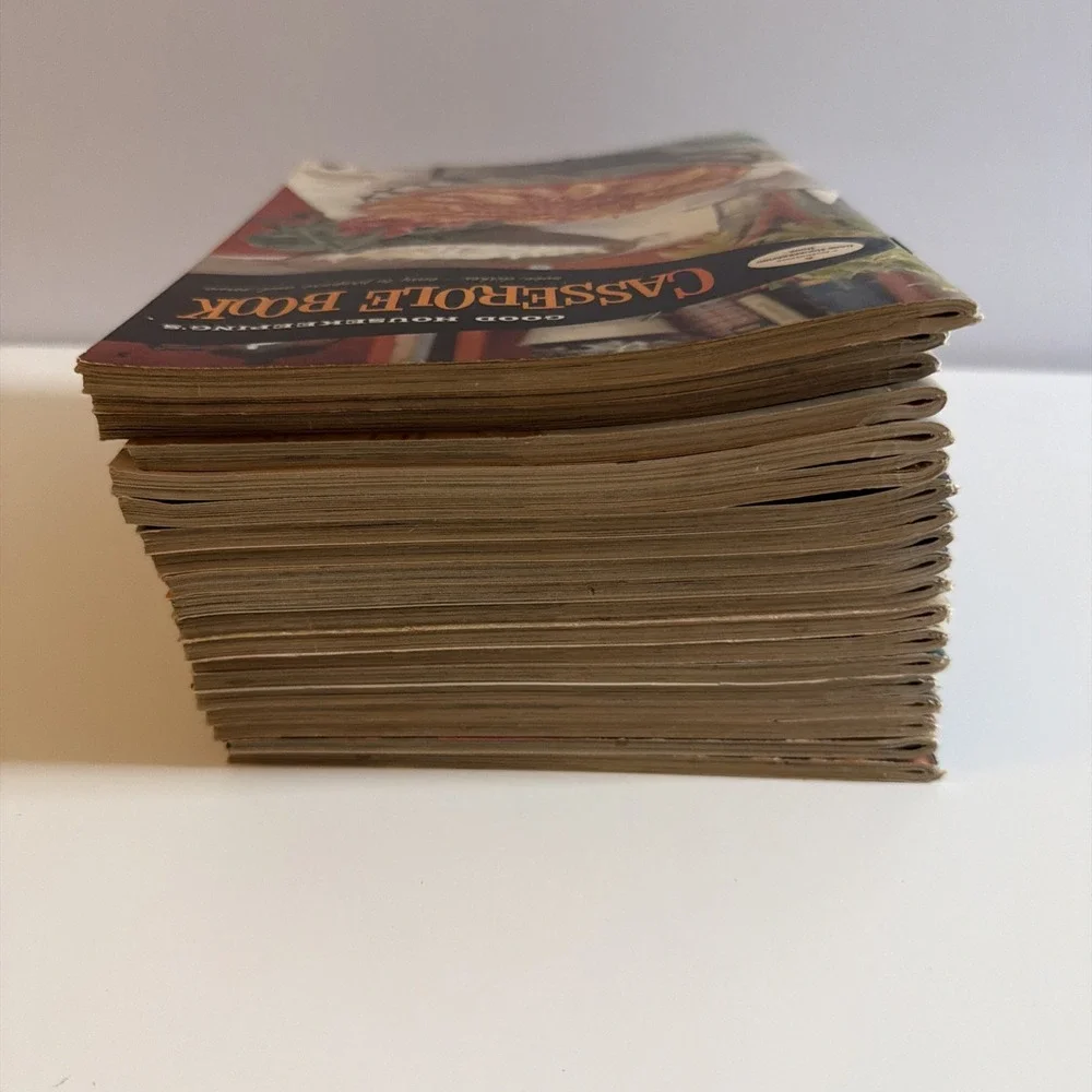 Vintage Good Housekeeping Cookbook Booklet Lot Retro Midcentury Kitchen Decor TV